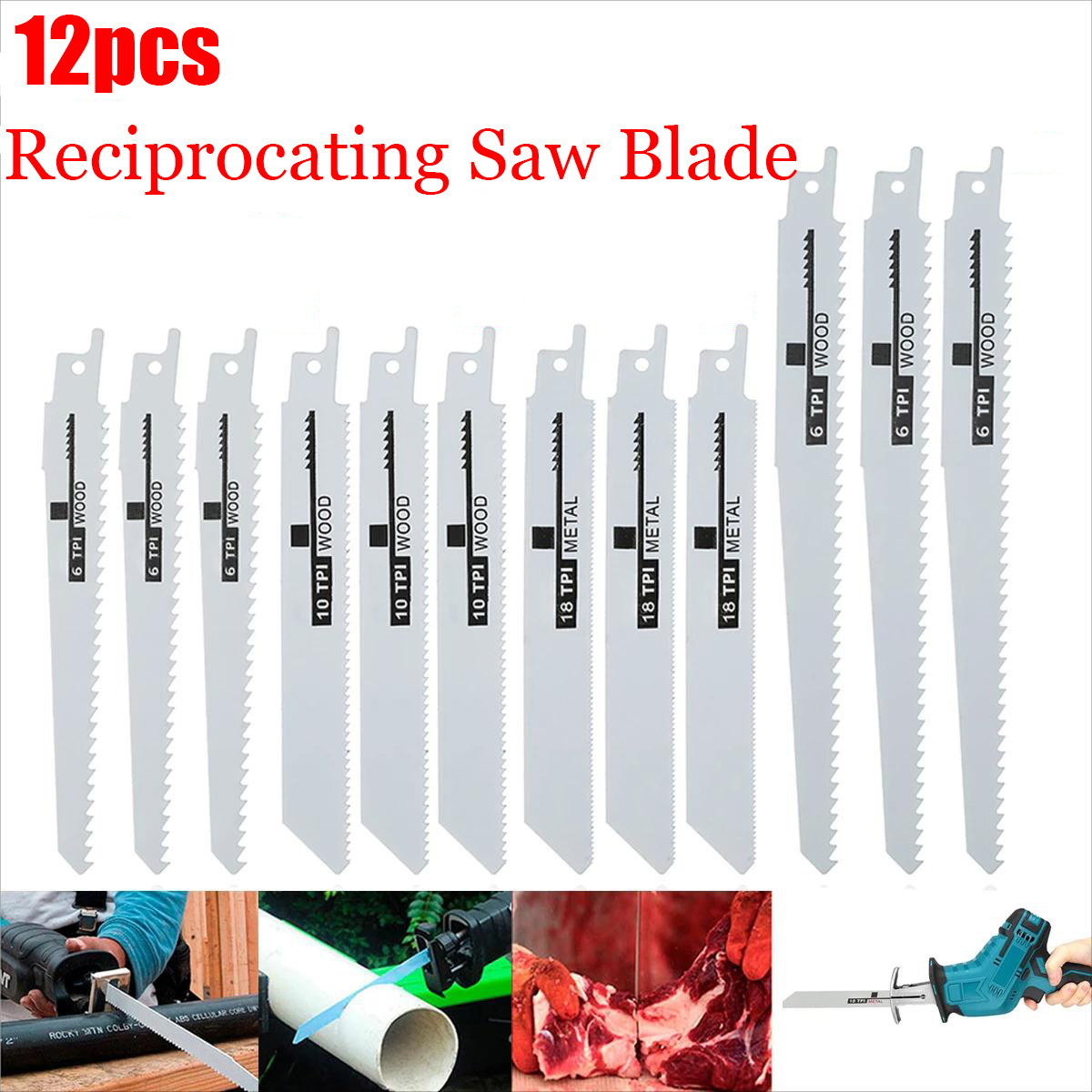 Metal Saw Reciprocating - 12pcs Reciprocating Saw Blades Saber Saw