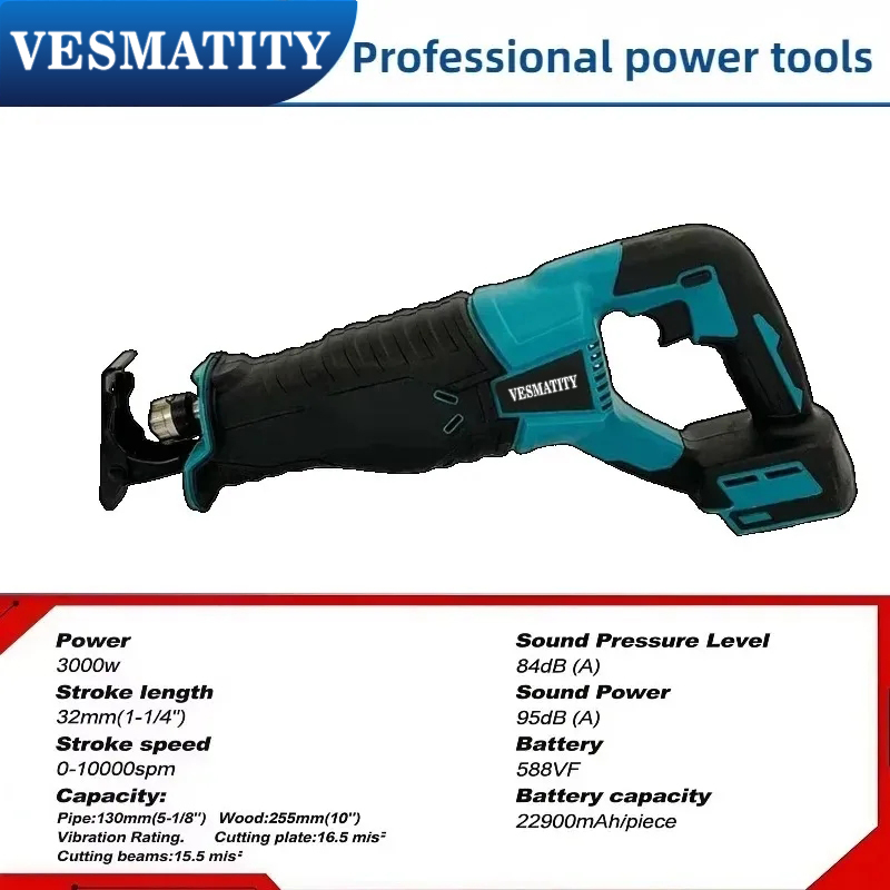 Brushless Cordless Reciprocati - Metal Saw Reciprocating recension och pris