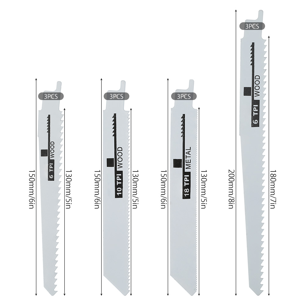 12pcs Reciprocating Saw Blades - Metal Saw Reciprocating recension och pris