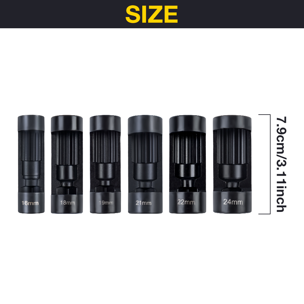 6PCS Suspension Stud Nut Socke - Spring Compressor Tool recension och pris
