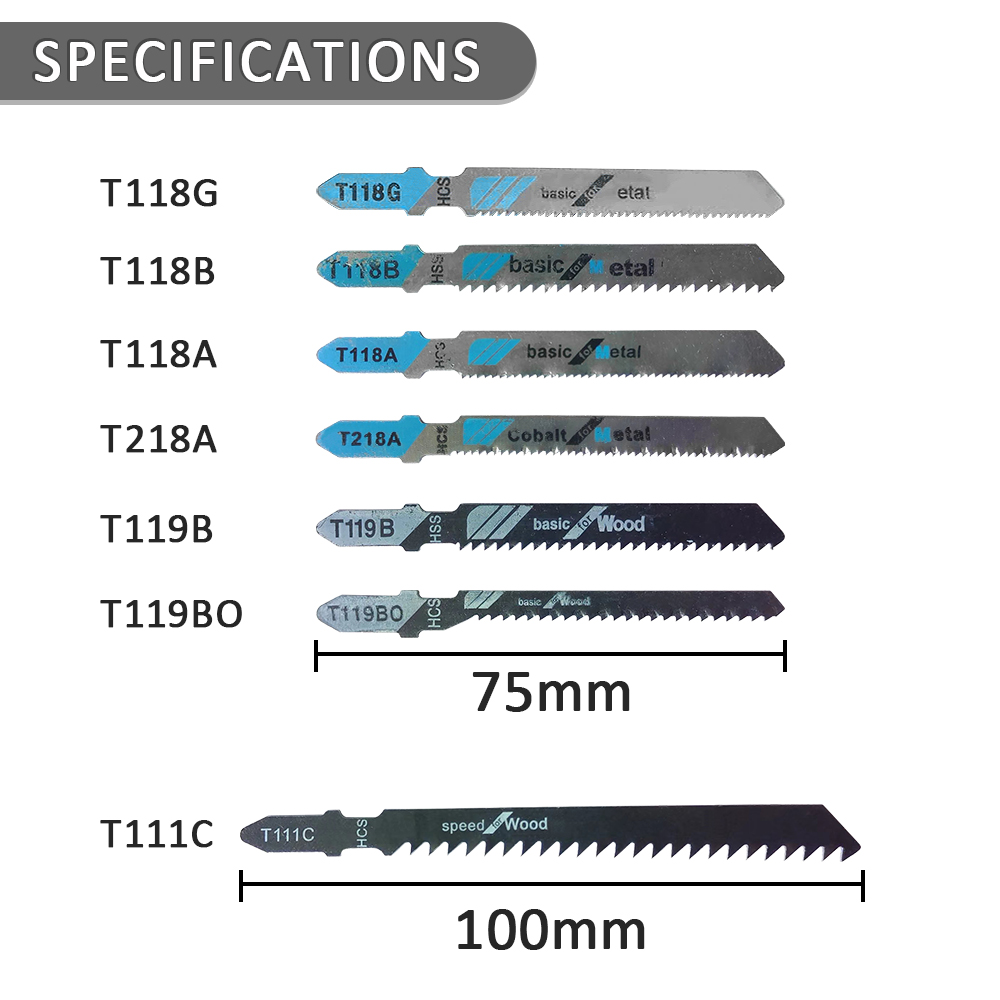 35-Piece Jigsaw Blade Set, Mix - Metal Saw Reciprocating recension och pris
